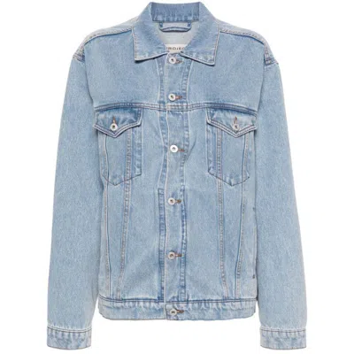 Y/project Evergreen Denim Jacket In Blue