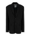 Y/project Y Project Women Black Stretch Jersey Oversize Blazer In Black