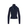 Y/project Pinched Shoulder Fitted Sweater In Blue