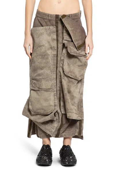 Y/project Woman Brown Skirts