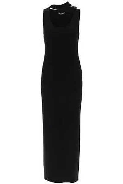 Pre-owned Y/project Ribbed Knit Maxi Dress In Black