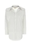 Y/project Loose-fit Chained Poplin Shirt In White