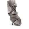 Y/project Snap Faux Leather Knee-high Boots In Grey