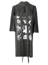 Y/project Multiscarf Rock Band Print Dress In Grey