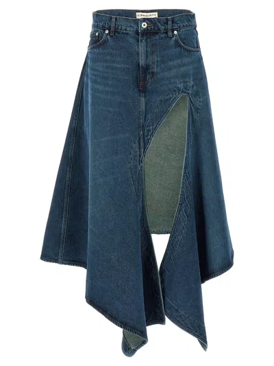 Y/project Skirts In Evergreen Vintage Blue