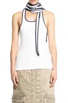 Y/project White Multi-scarf Tank Top In White