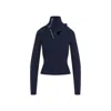 Y/project Pinched Shoulder Fitted Sweater In Blue