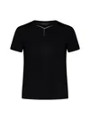 Y/project Black Stretch Jersey Y Chrome Baby Tee In Black