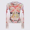 Y/project Multicolor Top In Beige/white