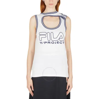 Y/project Unisex White Three Collar Tank Top