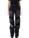 Y/project Velcro Multi Panel Jeans In Faded Black