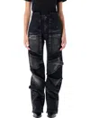 Y/project Women's Velcro Multi Panel Jeans In Black