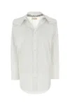 Y/project Loose-fit Chained Poplin Shirt In White
