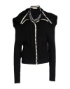 Y/project Woman Cardigan Black Size 6 Wool