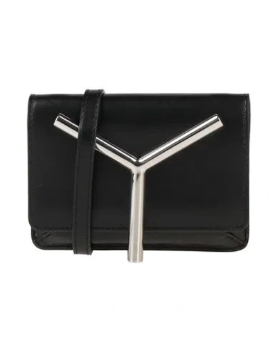 Y/project Woman Cross-body Bag Black Size - Leather