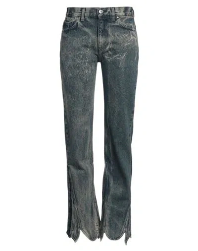 Y/project Slim-fit Stonewashed Jeans In Blue