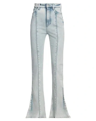 Y/project Woman Jeans Blue Size 25 Cotton, Elastane