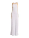 Y/project Ribbed-knit Cotton Maxi Dress In Purple
