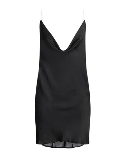 Y/project Woman Mini Dress Black Size 6 Polyester, Recycled Polyester