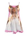 Y/project Lace-print Satin Slip Minidress In Pink
