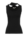 Y/project Woman Tank Top Black Size Xl Cotton, Polyamide, Elastane In Black