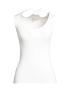 Y/project Woman Tank Top White Size Xs Cotton, Polyamide, Elastane