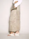 Y/project Skirt With Belt Loops And Cargo Pockets In Cream