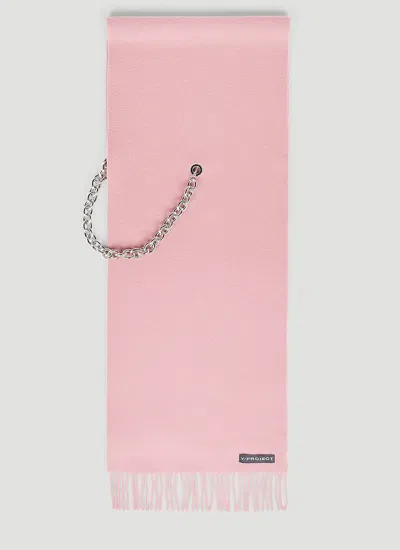 Y/project Women Chain Scarf In Pink