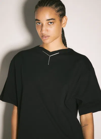 Y/project Women Y Chrome T-shirt In Black