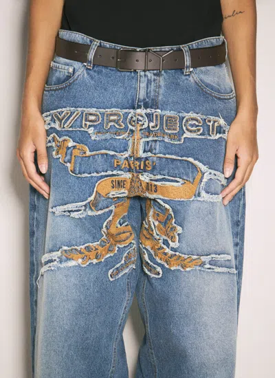 Y/project Women Y Leather Belt In Brown