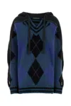 Y/project Y Project Women Embroidered Stretch Cotton Blend Oversize Sweater