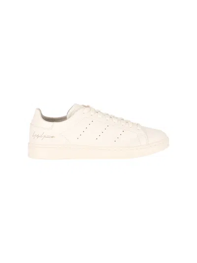Y-3 100% Leather Unisex Sneakers In White