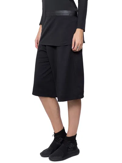 Y-3 3/4 Trousers With Zip And Button In Black