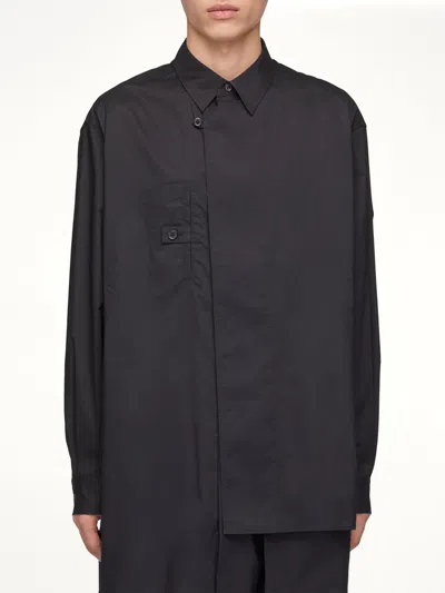 Y-3 Adaptive Cotton Shirt In Black