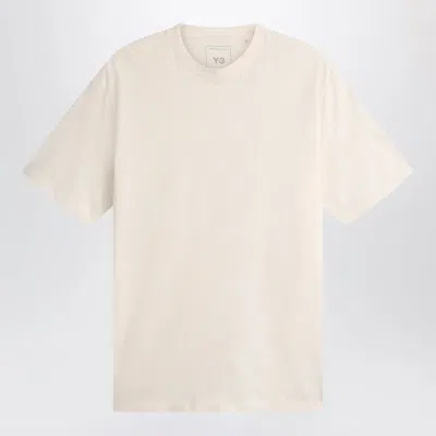 Y-3 Adidas  Chalk White T-shirt With Logo