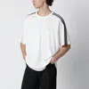 Y-3 Oversized Core White Tshirt With Logo In White