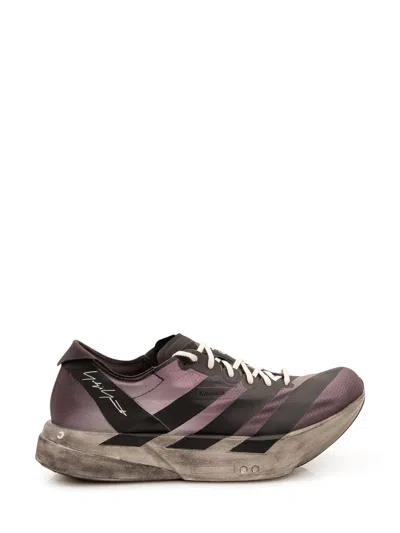 Y-3 Adios Printo 4 Sneakers In Burgundy