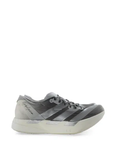 Y-3 Adios Pro 4 Signature-print Sneakers In Gray