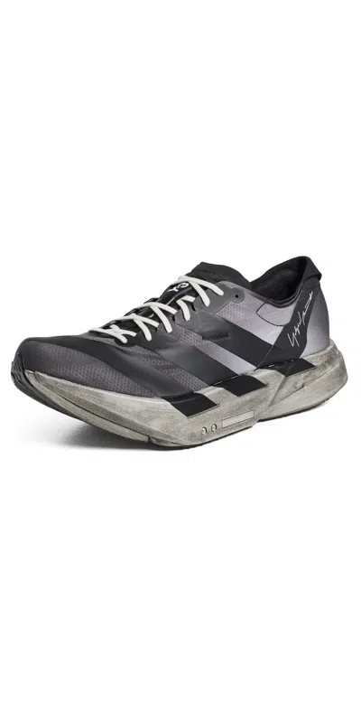Y-3 Adios Pro 4 Lightweight Running Sneakers In Gray
