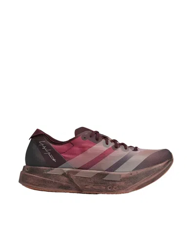 Y-3 Adios Pro Night Red Sneakers With Lightweight Textile Upper In Brown