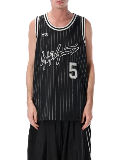Y-3 Mens Black Elite 5 Basketball Woven Top Xl
