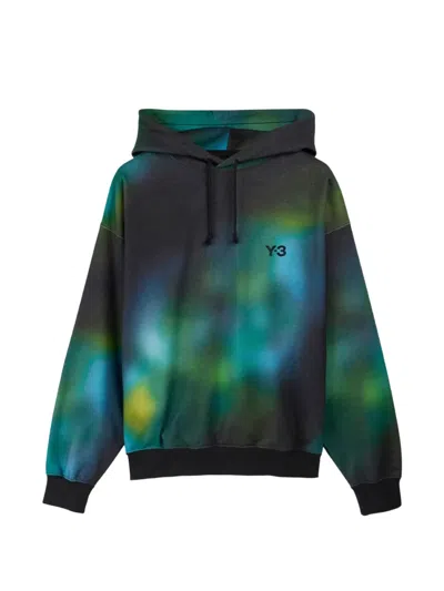 Y-3 Aop Hoodie In Green