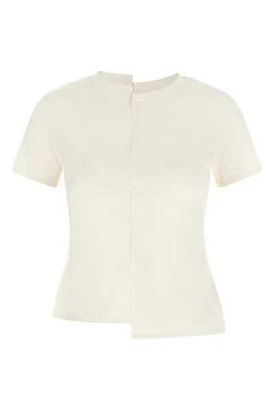 Y-3 Asymmetric T-shirt In White