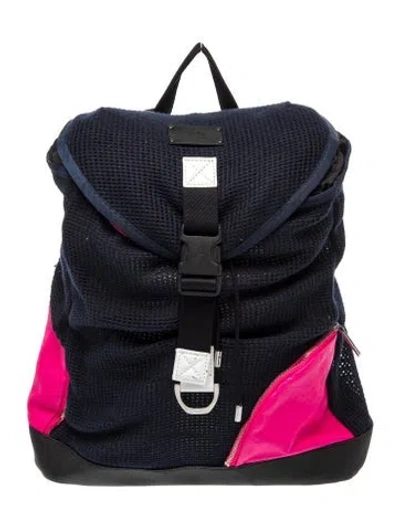 Pre-owned Y-3 Backpack In Blue