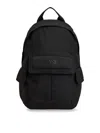 Y-3 Canvas Cotton Backpack With Pockets In Black