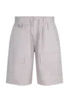 Y-3 Cargo Drawstring Shorts In Neutral