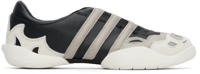 Y-3 Black & Gray Regu Mary Jane Sneakers In Multi