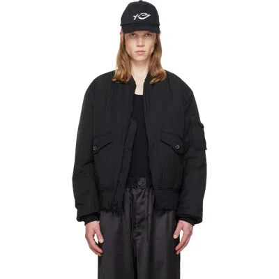 Y-3 Black Cargo Bomber Jacket
