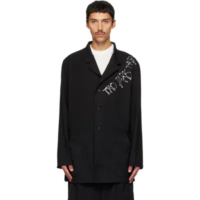 Y-3 Black Chito Edition City Graphic Wool Blazer