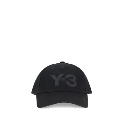Y-3 Black Cotton Cap (baseball Hat)